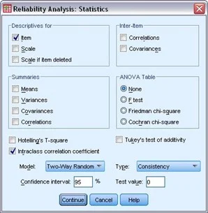 Calcul de l'ICC sur IBM SPSS
