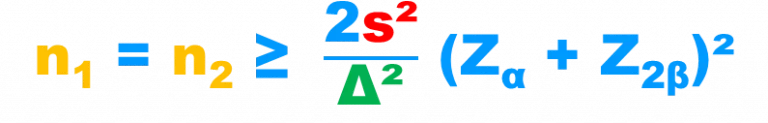 Taille d'échantillon pour comparaison de Moyennes